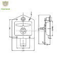 GL-12130 Stainless Recessed T Handle Latch Toolbox Lock